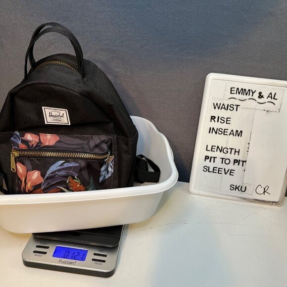 Herschel Supply Co Nova Mini Backpack OS Dark Summer Floral Black EUC main image 4